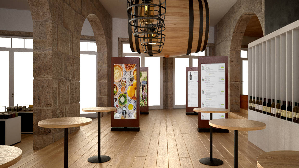 Garrafeira & Gourmet Mouzinho Porto, PROJETARQ PROJETARQ Ruang Penyimpanan Wine/Anggur Gaya Eklektik Wine cellar