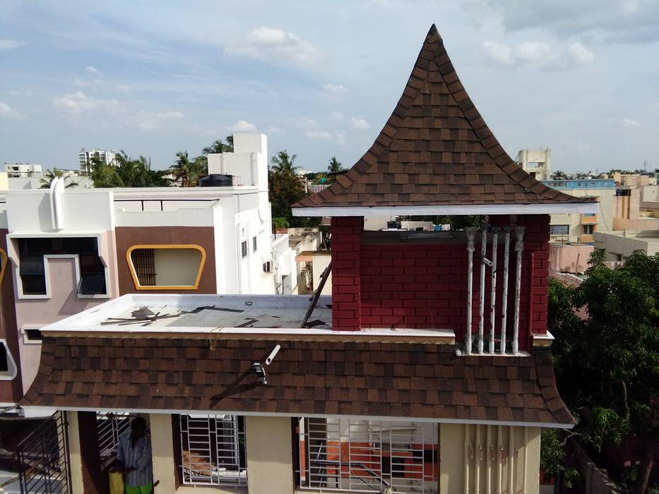 Burnt sienna color Sri Sai Architectural Products Roof