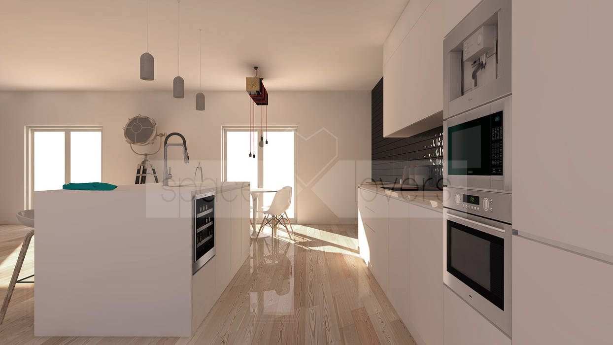 spacelovers Cuisine minimaliste Blanc