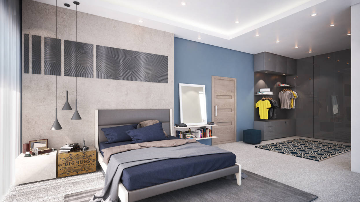 Southern African Residence - Bedroom Ideas, Dessiner Interior Architectural Dessiner Interior Architectural Phòng ngủ phong cách hiện đại