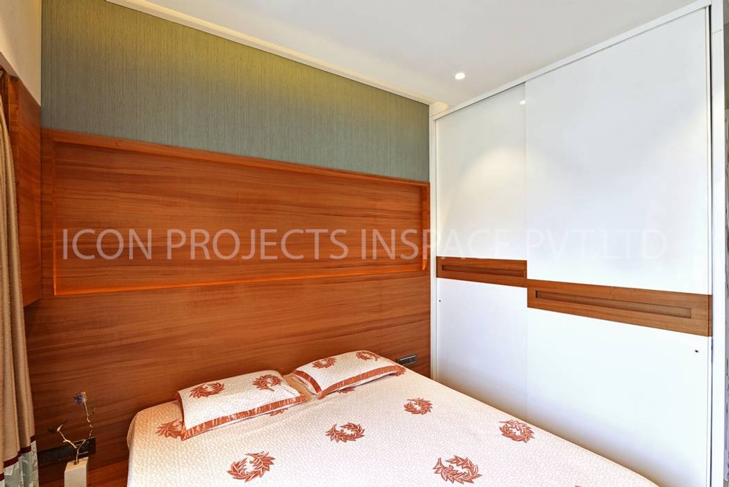 2Bhk Residence -1, icon projects inspace pvt ltd icon projects inspace pvt ltd Modern Bedroom