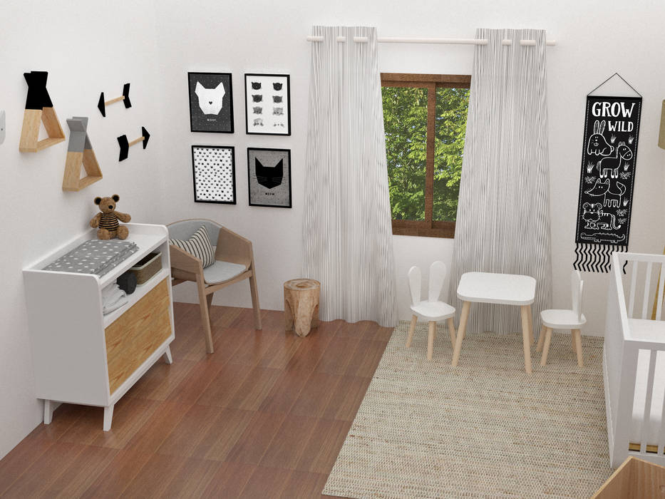 PROYECTO B, JACH JACH Baby room Wood Wood effect