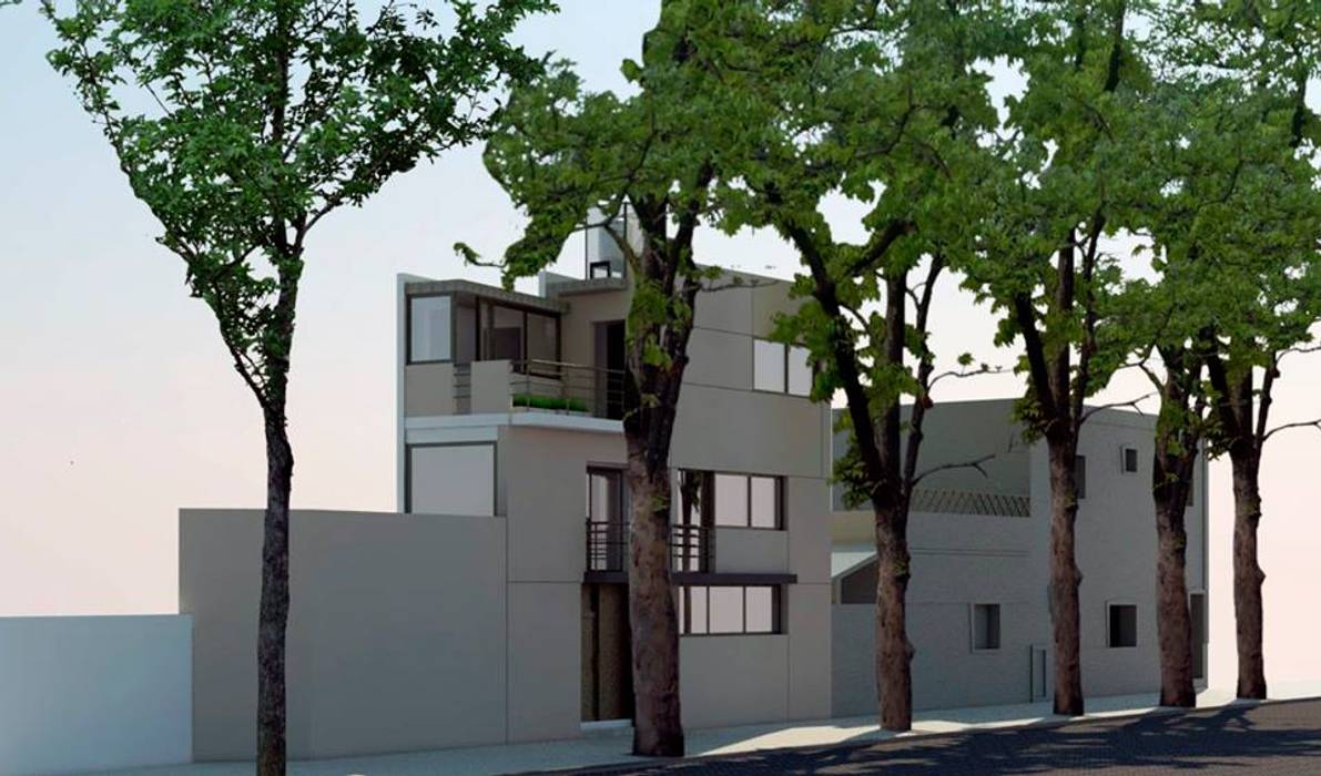 PROYECTO CASA O´HIGGINS, S+T ESTUDIO INTEGRAL S+T ESTUDIO INTEGRAL Casas minimalistas