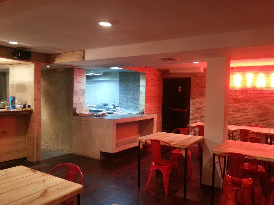 Avance de obra #SotanoSiete MARATEA estudio Espacios comerciales Restaurantes