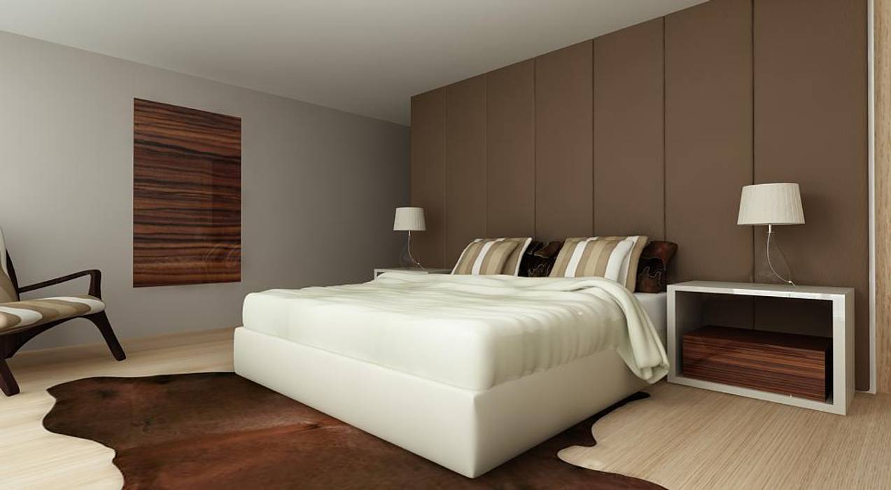 3d Bedroom Modern By Alfaiate D Interiores Modern Homify