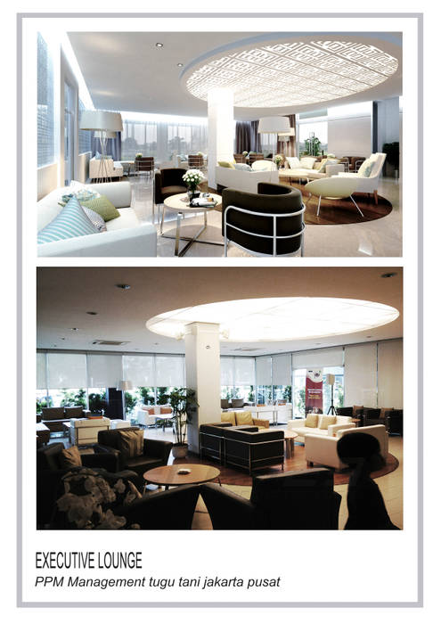 executive lounge, TERAS23 TERAS23 Modern dining room Granite