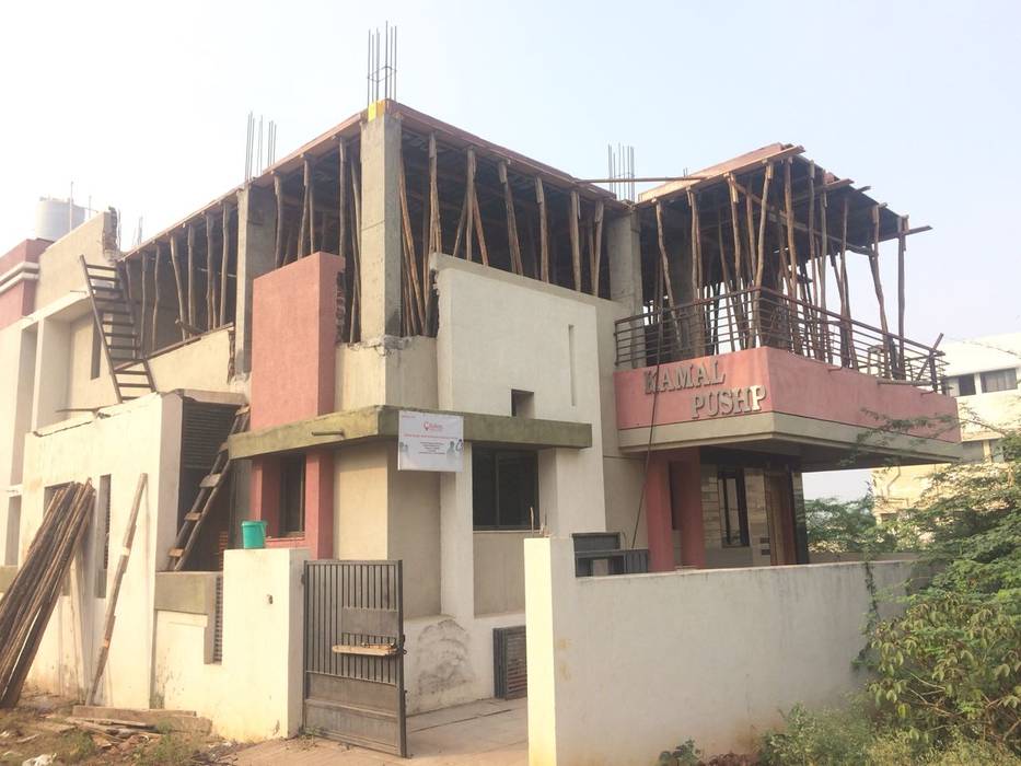 Kothari Residence, Bagalkot, Cfolios Design And Construction Solutions Pvt Ltd Cfolios Design And Construction Solutions Pvt Ltd Moderne Häuser