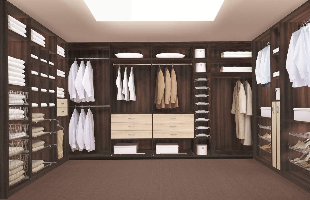 VESTIDORES, CARE MOBILIARIO MADRID,S.L. CARE MOBILIARIO MADRID,S.L. Classic style dressing room Wood Wood effect