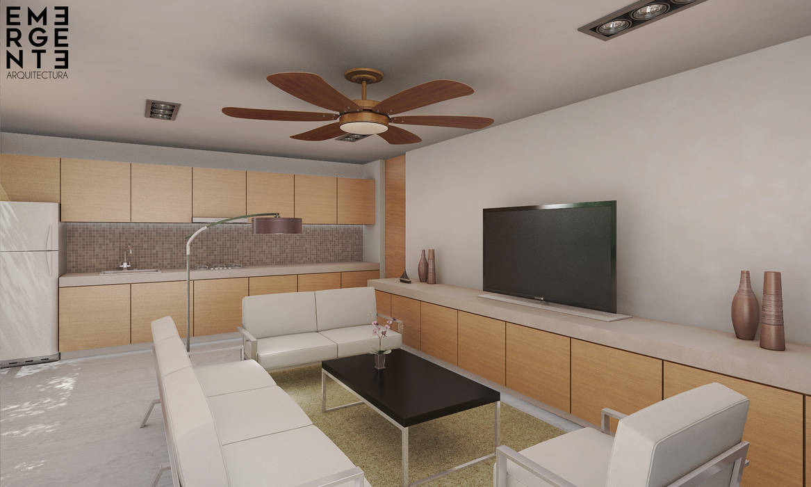 Sala: salas de estilo por emergente | arquitectura, | homify