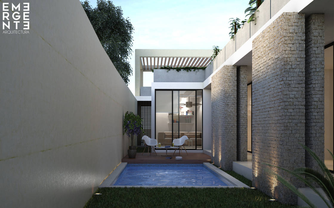 CASA PROGRESO | Progreso Yucatán., EMERGENTE | Arquitectura EMERGENTE | Arquitectura 泳池