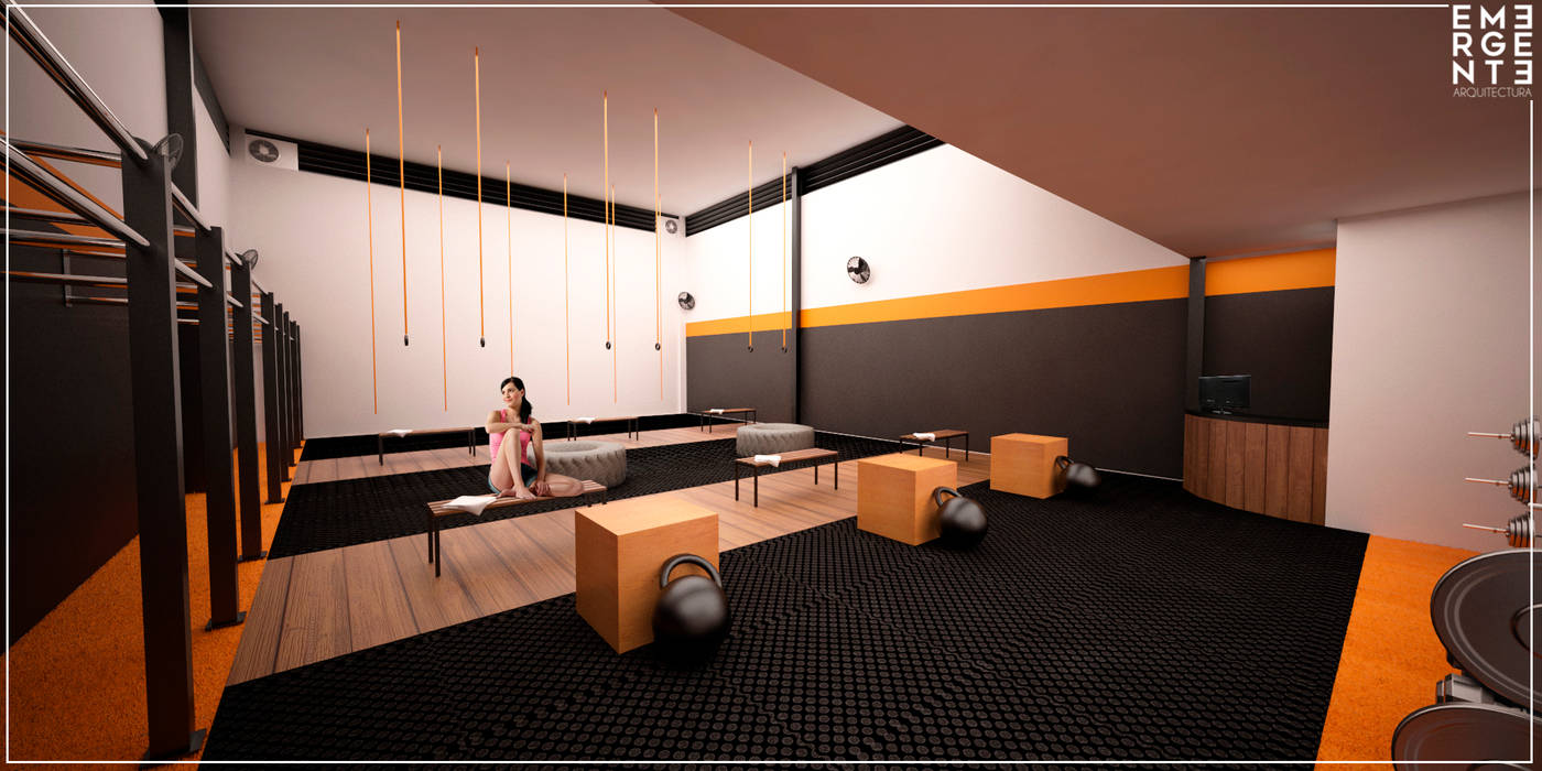 CROSSFIT | Playa del Carmen Q. Roo, EMERGENTE | Arquitectura EMERGENTE | Arquitectura صالة الرياضة