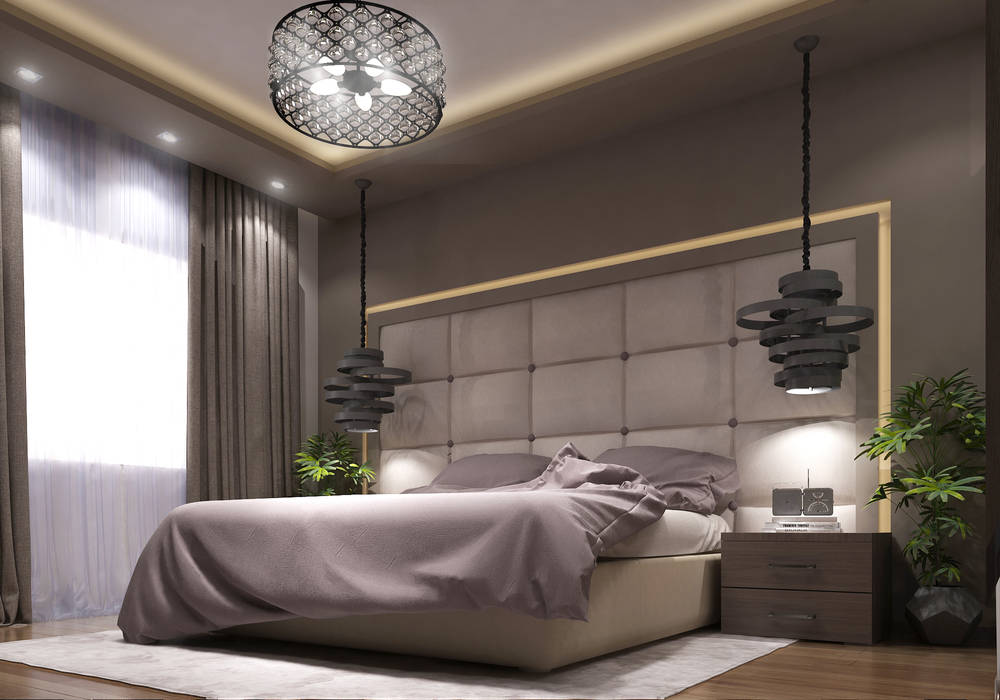 Modern Bedroom, TK Designs TK Designs Modern Bedroom Wood Wood effect Beds & headboards