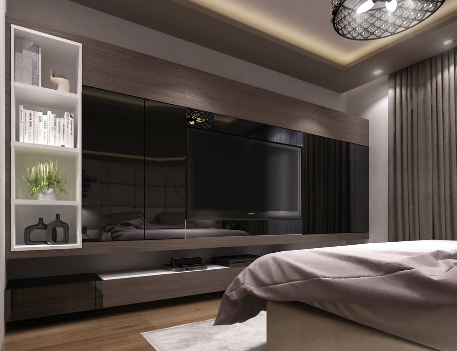 Modern Bedroom, TK Designs TK Designs Moderne slaapkamers Houtcomposiet Transparant Accessoires & decoratie