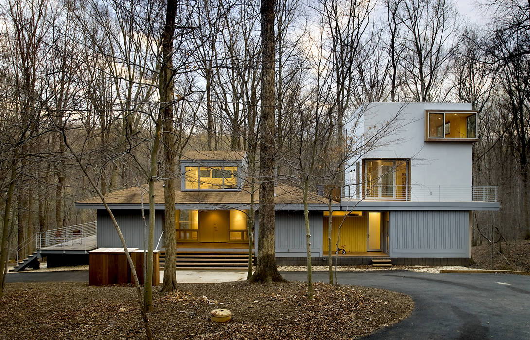 Forest House, KUBE architecture KUBE architecture Modern houses