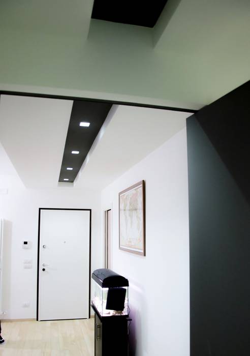 Linea Direttrice, Studio ARCH+D Studio ARCH+D Minimalist corridor, hallway & stairs