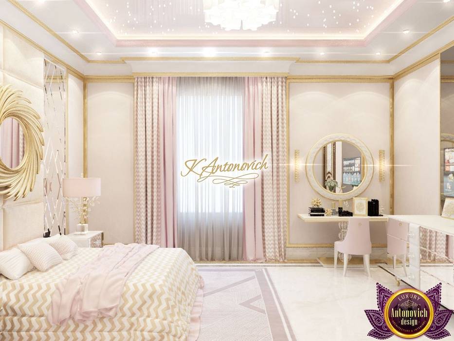 ​Fashionable interior design 2018 by Katrina Antonovich, Luxury Antonovich Design Luxury Antonovich Design 모던스타일 침실