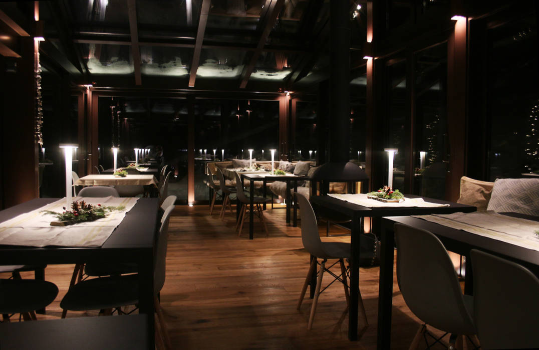 LA GRUBA BISTROT cena sotto le stelle, archstudiodesign archstudiodesign Commercial spaces Glass Hotels