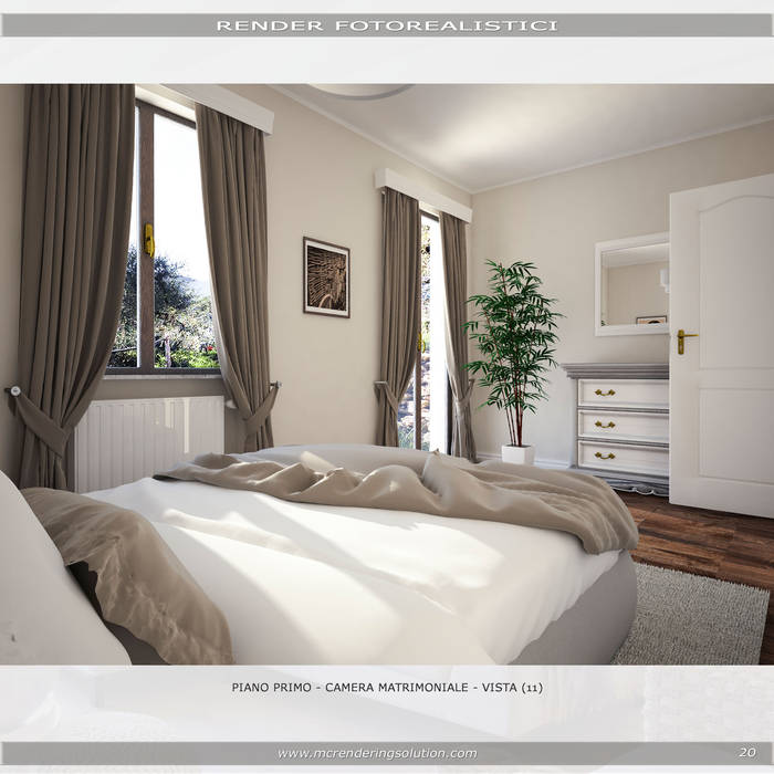 Rustieke & brocante slaapkamer door mc rendering solution | homify Rustieke & brocante slaapkamer door mc rendering solution | homify