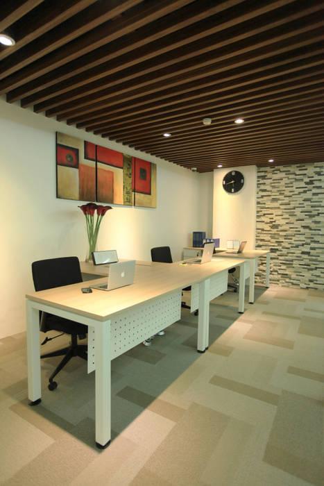 MODERN OPEN SPACE OFFICE @ AGUS SALIM, JAKARTA, PT. Dekorasi Hunian Indonesia (DHI) PT. Dekorasi Hunian Indonesia (DHI) Ruang Komersial Gedung perkantoran