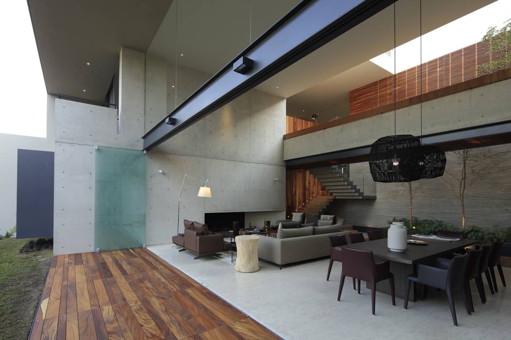 HNN HOUSE, Hernandez Silva Arquitectos Hernandez Silva Arquitectos Salones modernos