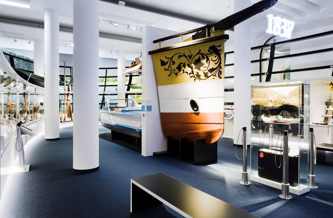 Verkehrsmuseum Dresden - Dauerausstellung Schifffahrt, Marius Schreyer Design Marius Schreyer Design Espacios comerciales Museos