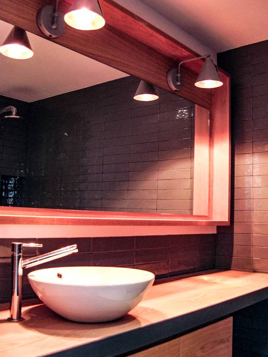 Reforma integral de Duplex, GPA Gestión de Proyectos Arquitectónicos ]gpa[® GPA Gestión de Proyectos Arquitectónicos ]gpa[® Modern Bathroom Solid Wood Multicolored