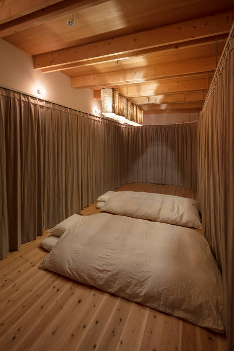はなれ Hanare （Guest House）, arbol arbol Minimalist bedroom Solid Wood Multicolored