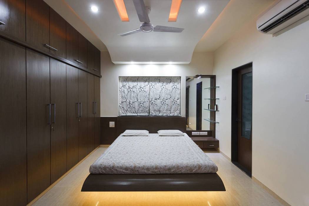 guest room KUMAR INTERIOR THANE Modern style bedroom masterbedroom,interior,walldrop