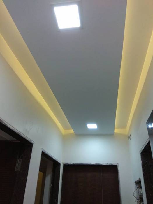Lobby False Celling Modern Corridor Hallway Stairs By Kumar