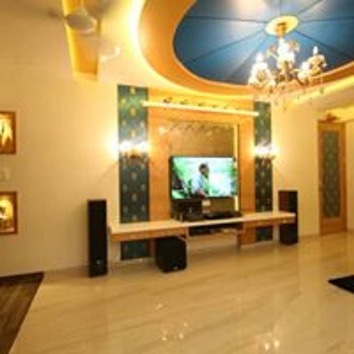 Mr.Santosh Singh And Mrs.Meenaxi Singh , PSQUAREDESIGNS PSQUAREDESIGNS Modern living room