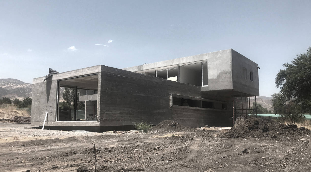 Casa MF - Alto de Chicureo, proyecto arquitek proyecto arquitek Müstakil ev Demirli Beton