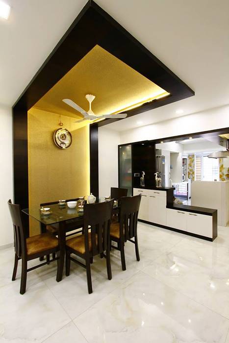 Mr.Ram & Mrs.Lajja Sanghvi, PSQUAREDESIGNS PSQUAREDESIGNS Modern dining room