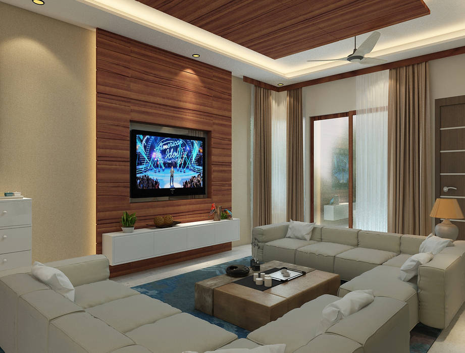 Independent Villa - Pune DECOR DREAMS Modern living room