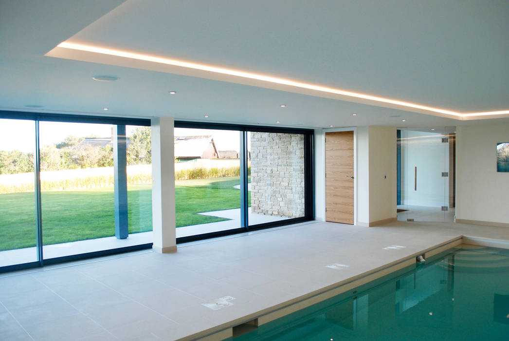 Family Home in Swanage, Dorset, David James Architects & Partners Ltd David James Architects & Partners Ltd Modern pool swimming
