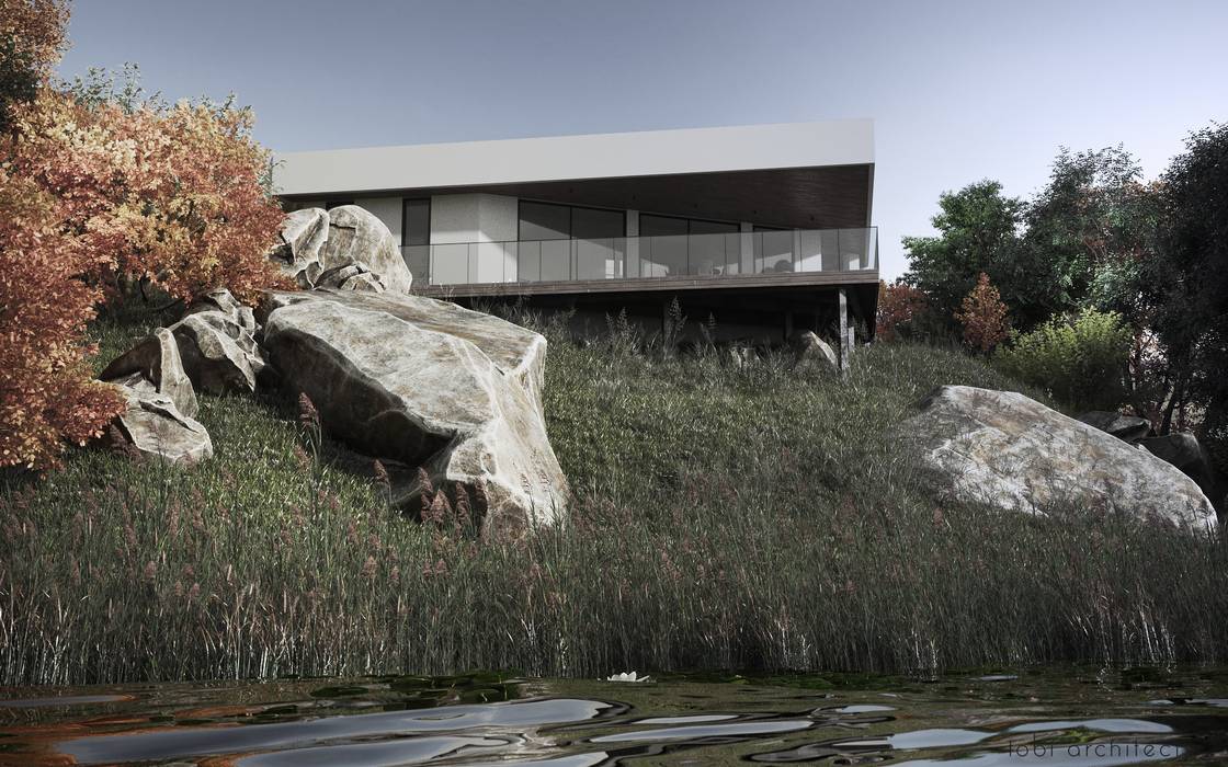 HOUSE BY THE RIVER Tobi Architects Landhaus