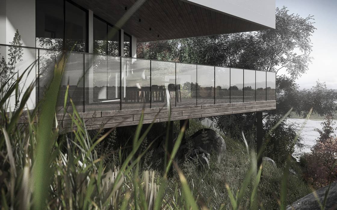 HOUSE BY THE RIVER Tobi Architects Landhaus