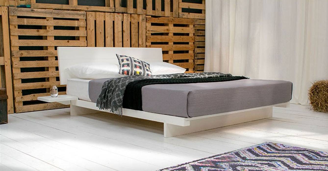 низкие кровати двуспальные в японском стиле