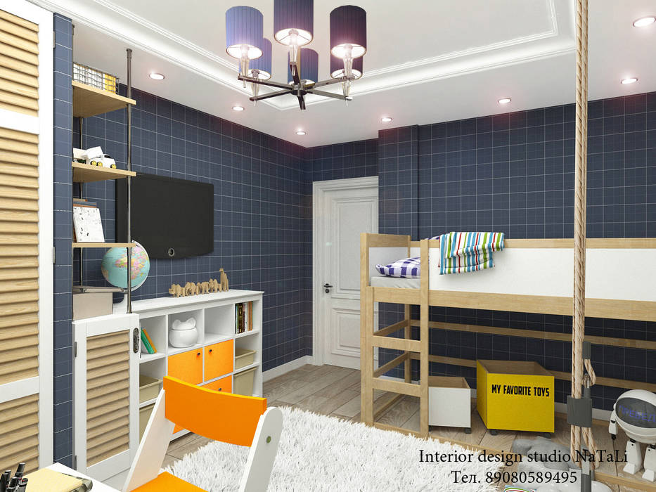 Дизайн интерьера комнаты для мальчика подростка Студия дизайна Натали Детские спальни