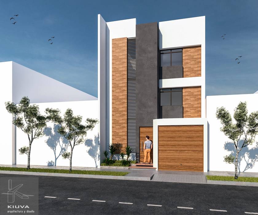 Vivienda Unifamiliar Urb. Las Delicias- Chiclayo, Kiuva arquitectura y diseño Kiuva arquitectura y diseño 溫室 木頭 Wood effect