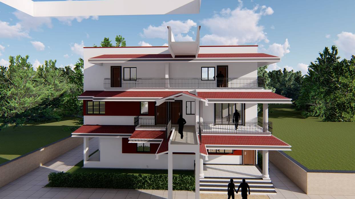 Fernandes Brothers @ Nagoa, Goa, Cfolios Design And Construction Solutions Pvt Ltd Cfolios Design And Construction Solutions Pvt Ltd Multi-Family house