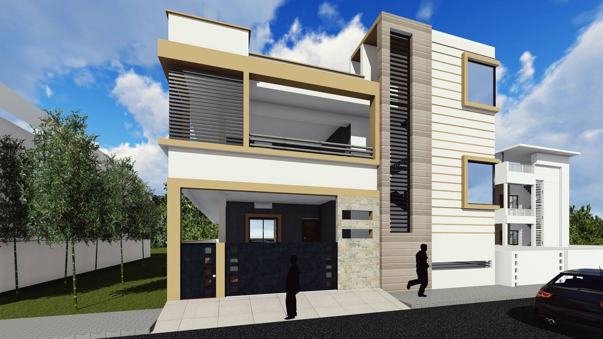 3D Elevation Cfolios Design And Construction Solutions Pvt Ltd