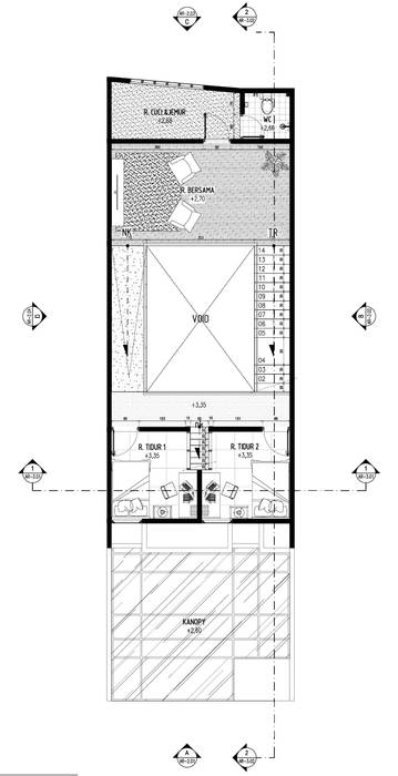 A2-House, Gubah Ruang Gubah Ruang