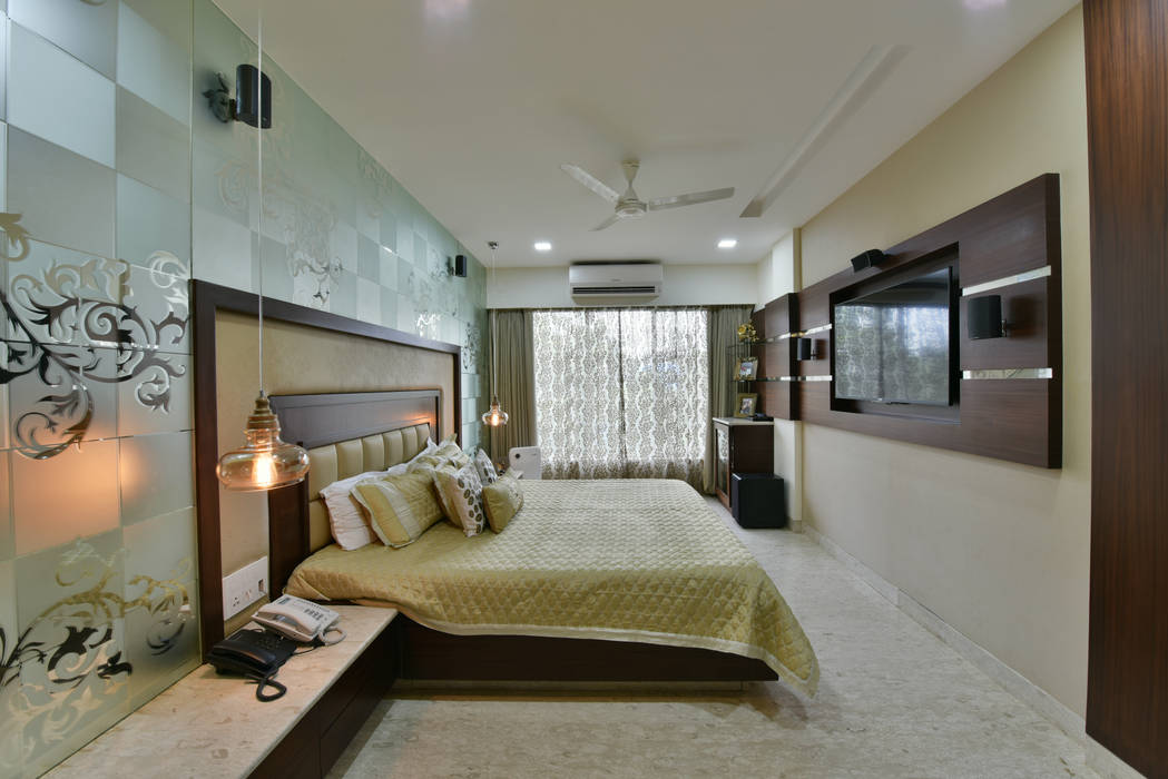 Mr. Doshi's Residence, Banaji & Associates Banaji & Associates Modern style bedroom