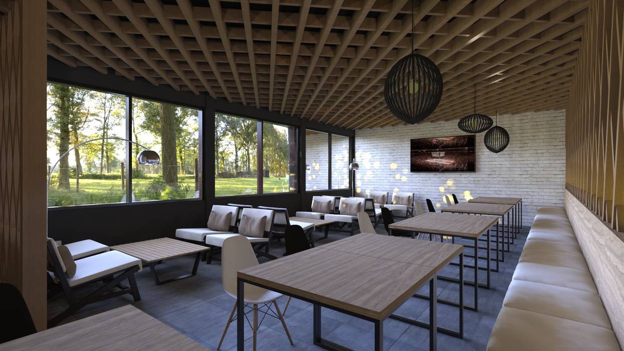 Interior Design PT Antam Pongkor, CAA Architect CAA Architect Balkon, Beranda & Teras Modern