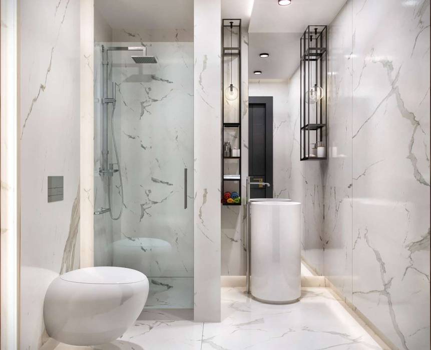 Kalafatoğlu Villa İç Mekan, VERO CONCEPT MİMARLIK VERO CONCEPT MİMARLIK Ванная комната в стиле модерн