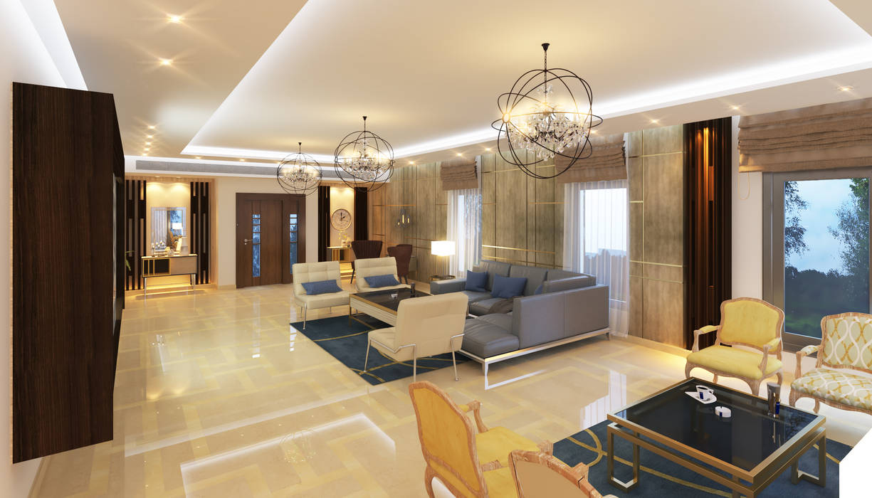Private Residential Villa Type X - Madinaty , SIGMA Designs SIGMA Designs Salon moderne