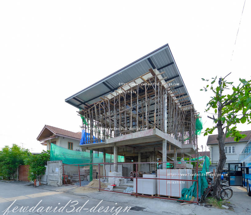 บ้านโมเดิร์นลอฟต์ 4ห้องนอน3ห้องน้ำ, fewdavid3d-design fewdavid3d-design Single family home