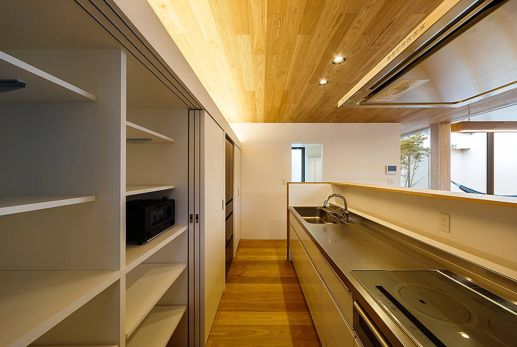 haus-flow, 一級建築士事務所haus 一級建築士事務所haus Kitchen units لکڑی Wood effect