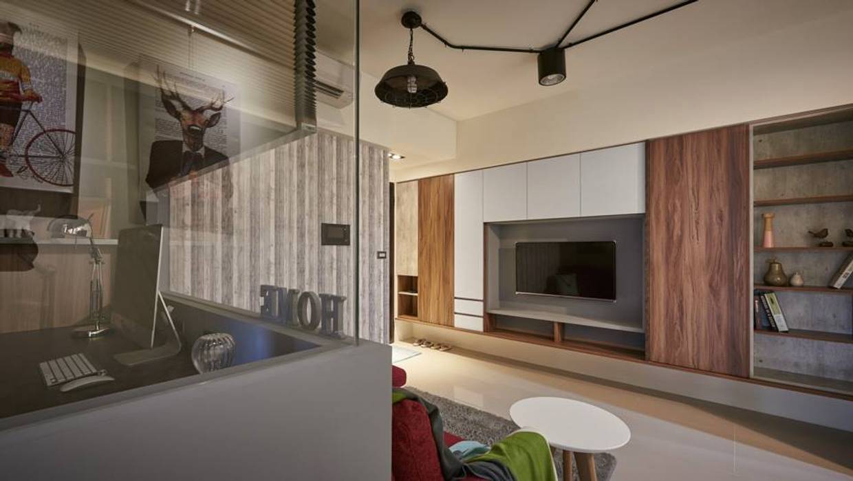 高雄Ｌ宅, 勁懷設計 勁懷設計 现代客厅設計點子、靈感 & 圖片 木頭 Wood effect
