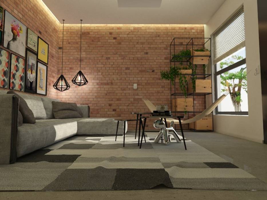 AP CC, LabDesign LabDesign Industrial style living room